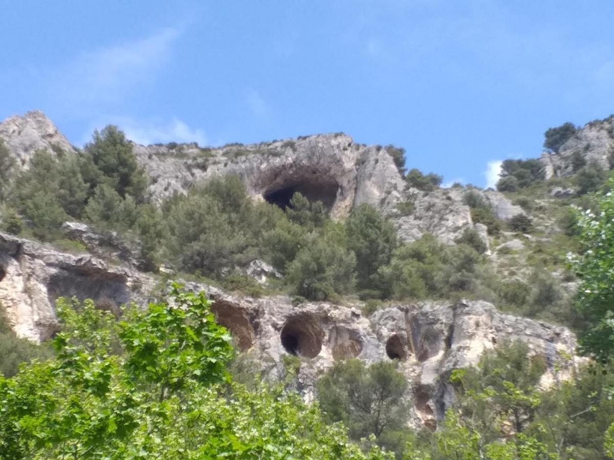Maison Au Coeur De Fontaine De Vaucluse, Nichee Sur Le Rocher Et Surplombant La Sorgue Zewnętrze zdjęcie